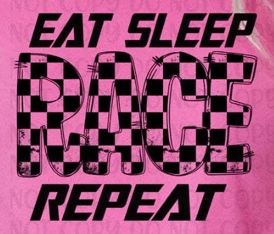 Eat sleep, race repeat Shirts and Hoodies