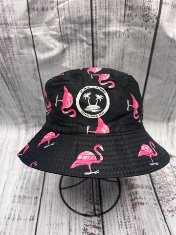 Black Flamingo bucket hat