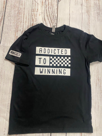 Addicted to winning  youth shirt
