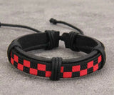 Black & Red  checked bracelet