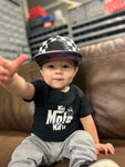 Baby Mini moto mafia checkerboard Galaxy brim hat