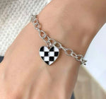 Heart shaped charm bracelet