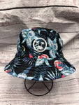 Tropical flower bucket hat